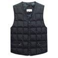 thumbnail image 2 of Chaqueta sin mangas de plumón de pato para hombre, Parka cortavientos de invierno, chaleco grueso cálido, ropa de abrigo informal para hombre, chaleco de nieve con bolsillos, 2 of 5