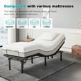 thumbnail image 2 of Adjustable Bed Base,Bed Frame with Head and Foot Incline,Anti-Snore, Wireless Control, TXL, 2 of 6