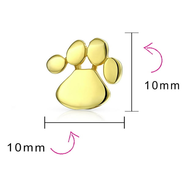 Paw print deals studs