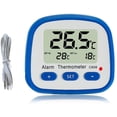 thumbnail image 1 of Digital Fridge Freezer Thermometer with Magnet and Stander Easy Readout Refrigerator Thermometer with LED Indicator Hi Lo Temperature Alarm Freezer Room Thermometer with Larger LCD Display (1), 1 of 7