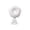 A003- C, variant on Pink Snowman Christmas Tree Topper with Beaded Candy Design and Spring Base, Festive Holiday Decoration, Christmas Tree Crown, Winter Snowman Finial Accent