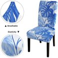 thumbnail image 4 of Summer Chair Slipcover Set of 4 Topical Palm Leaves on Pattern for Fabric Summer Stretch Removable Washable Slipcovers for Home or Party, 4 of 6