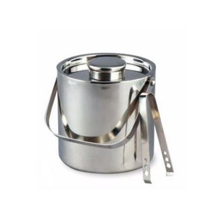 

Elegance Silver - 72588 - 3 qt Stainless Steel Ice Bucket w/ Tongs