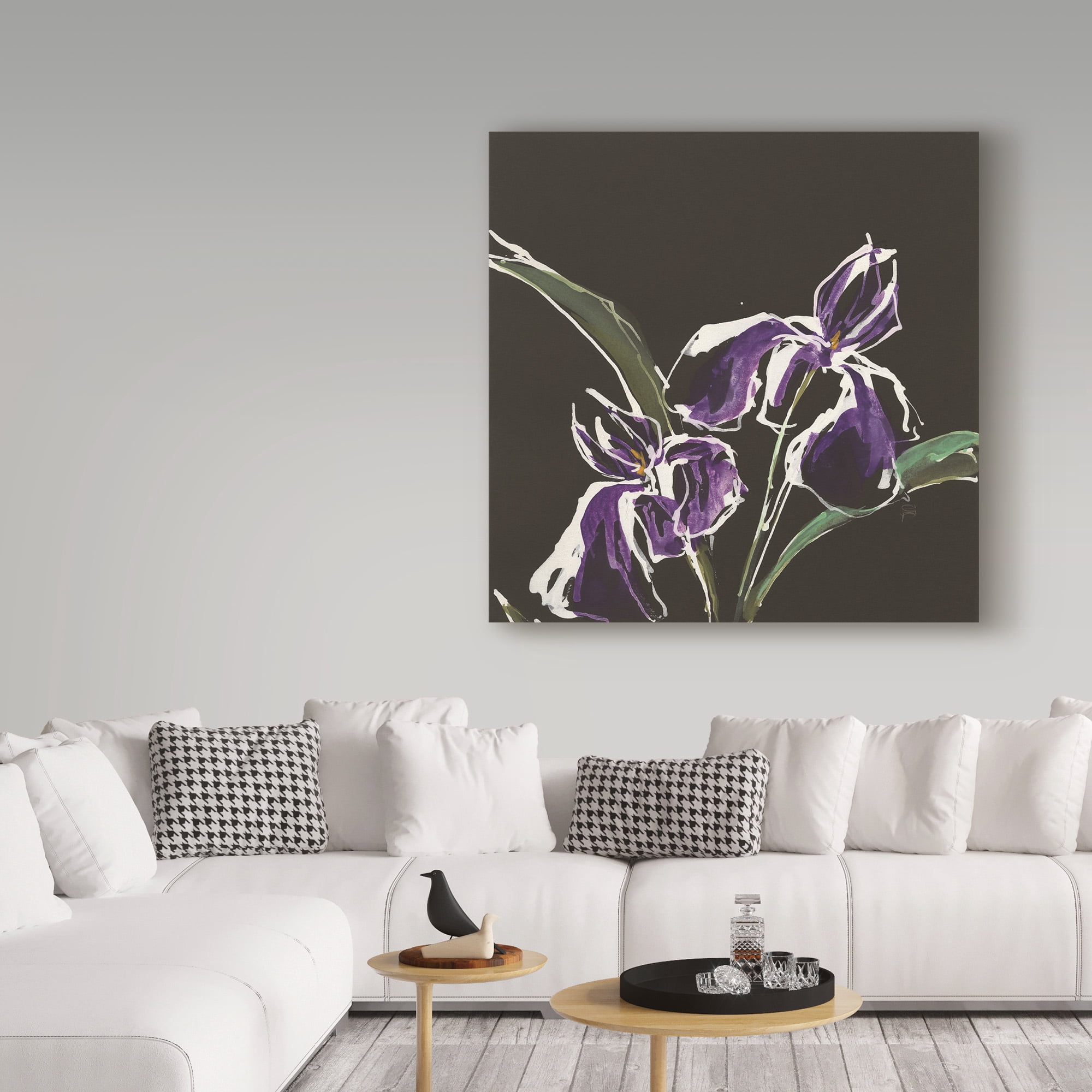 Trademark Fine Art 'Iris on Black I' Canvas Art by Chris Paschke