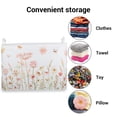 thumbnail image 5 of Laundry Basket, Laundry Hamper, Collapsible Laundry Baskets, Dirty Clothes Hamper, Waterproof with Foam Protected Aluminum Handles for College Dorm, Family (Dandelions), 5 of 7
