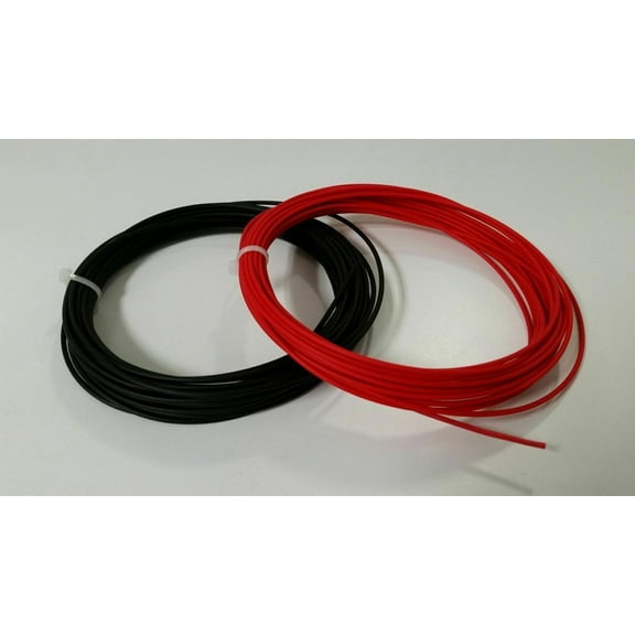 UL1007-02-100 100 FEET 22 GAUGE - SOLID HOOK UP WIRE- 50 FT EACH RED AND BLACK