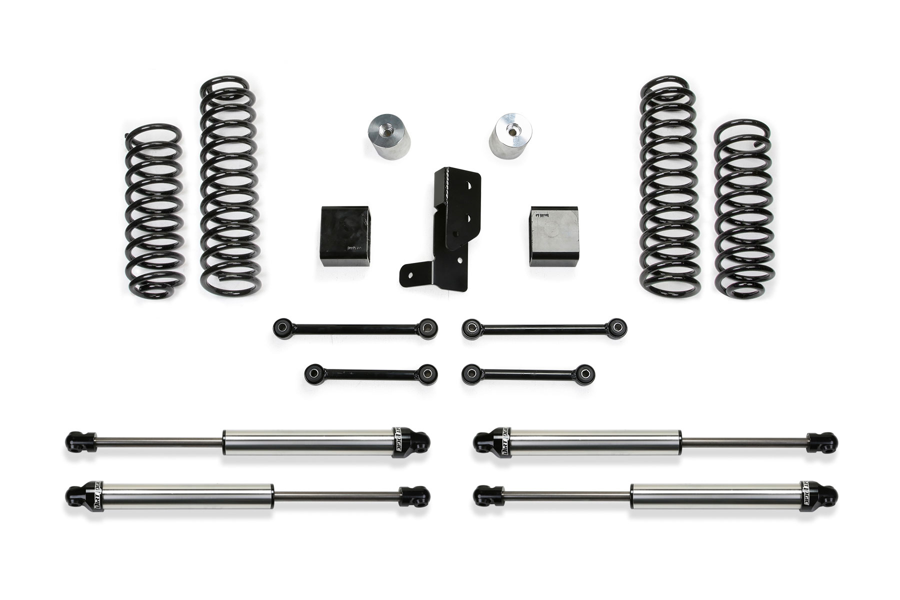 Fabtech K4107dl Sport Lift System W/Shock Fits 18 21 Wrangler (Jl) Fits select: 2021 JEEP WRANGLER UNLIMITED SPORT, 2018-2019 JEEP WRANGLER UNLIMITED SAHARA