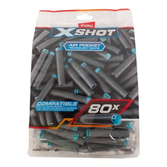Dardos de Juguete X-Shot Compatibles con Todas las Grandes Marcas 80 Piezas