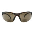thumbnail image 2 of Mens Sunglasses with Bifocal Reading Lens Half Rim Sports Fashion Brown +1.5, 2 of 4