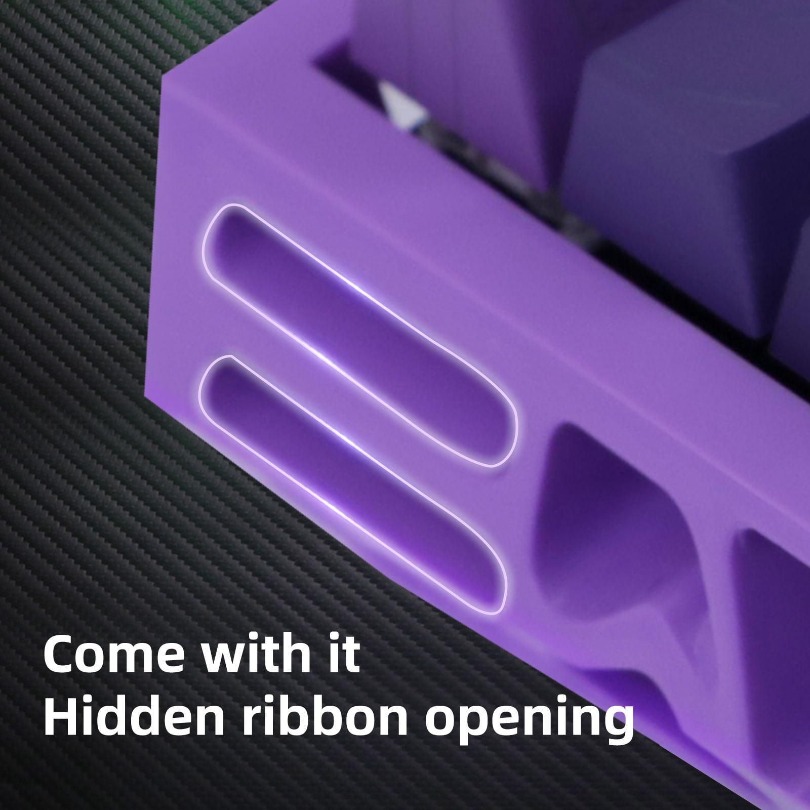 61 Keys Mechanical Keyboard, 60% Layout, Hollow Shell in 6 Colors, RGB Backlit, Full N-Key Rollover, Hot-Swappable Linear Red Switch, Backlit PBT Keycaps