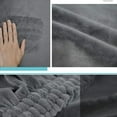 thumbnail image 2 of relayinert Stretch Ottoman Cover High Elastic Skin Friendly And Breathable Easy To Install Square Ottoman Cover Light coffee S, 2 of 6