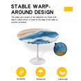 thumbnail image 2 of nqOlkjepod Blue Coastal Round Tablecloth, Fitted Table Cover with Elastic for 36"-44" Round Tables, Summer Beach Waves Nautical Oil Painted Table Cloth Outdoor Dinning Party Waterproof Tablecloths, 2 of 6