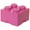 Bright Pink, variant on Room Copenhagen, LEGO Storage Brick Box - Stackable Storage Solution - Brick 4, Dark Green (4003)