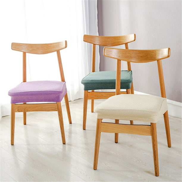 1 2 Pack Stretch Dining Chair Seat, How To Put Plastic Cover On Dining Chairs