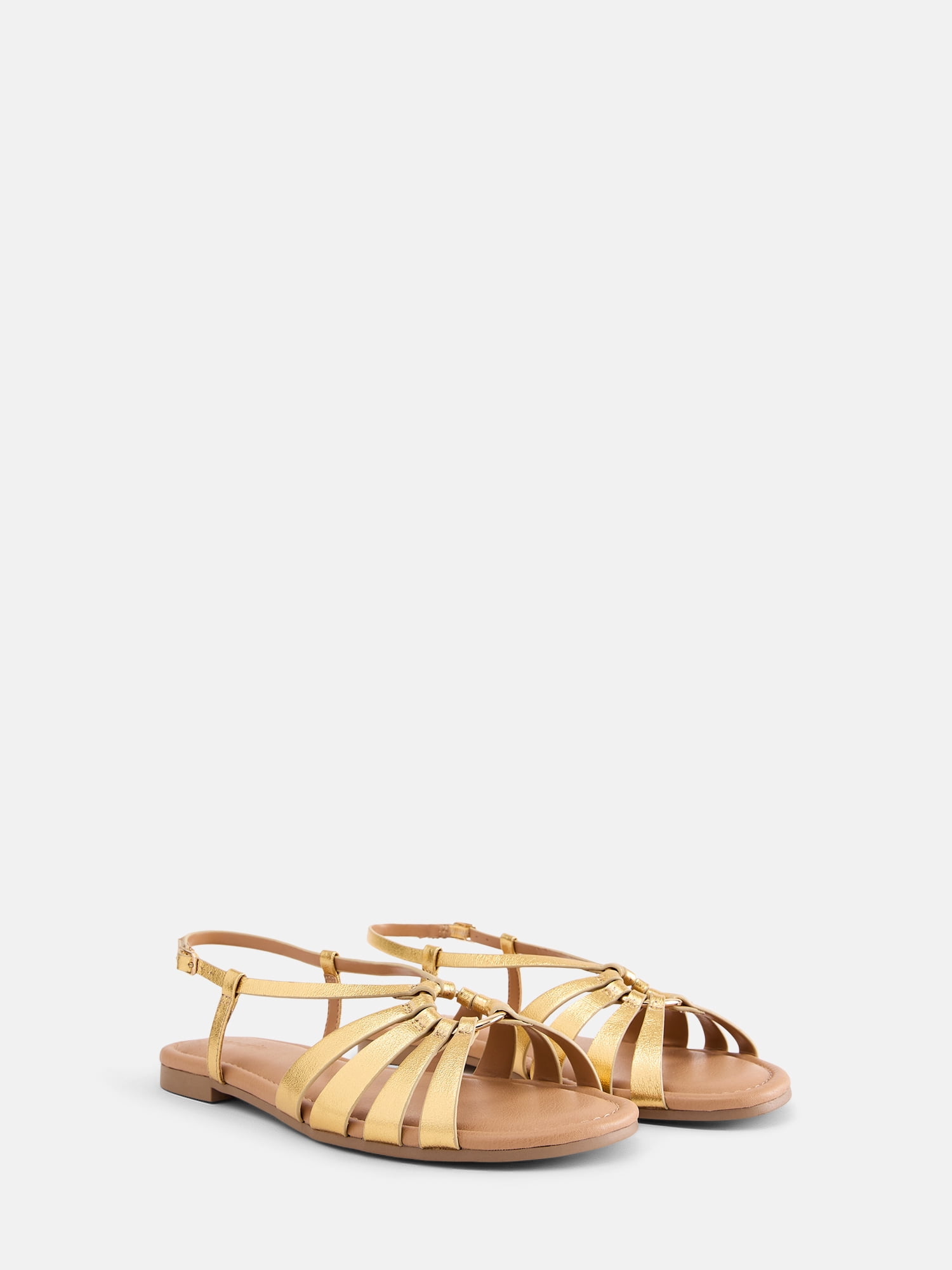 Scenario Women's Strappy Circle Flat Sandals