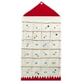 thumbnail image 1 of Abbracc Calendrier de l'Avent avec 24 Pochettes Décorations Étagères Remplissables Organisateurs Réutilisables Rouge, 1 of 8