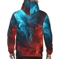 thumbnail image 7 of Goofa Red And Blue Fire for Men's Hooded Sweatshirt - Lightweight Pullover Hoodie with Kangaroo Pocket, Perfect for Everyday Wear-Medium, 7 of 7