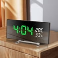 thumbnail image 1 of TIMIFIS Hand Towels Multifunctional Intelligent Digital Mirror Clock Desk Clock Large Screen Display Silent Sleep Electronic Clock for Home Adults Gifts Kitchen Gadgets, 1 of 6