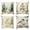 #048-Multicolor, variant on HaoXun 4 Pcs 3D Visual Christmas Pillow Covers - Flax Sofa Throw Pillowcases 17.71x17.71 Inch Holiday Home Decor for Bedroom Couch Xmas Tree Decoration