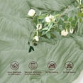 thumbnail image 6 of Parojati 1 Pcs Cheesecloth Table Runner - 35*240 inch Boho Gauze Rustic Sheer Table Runners for Dining, Wedding, Celebration, Party Decorations, Sage Green, 6 of 8