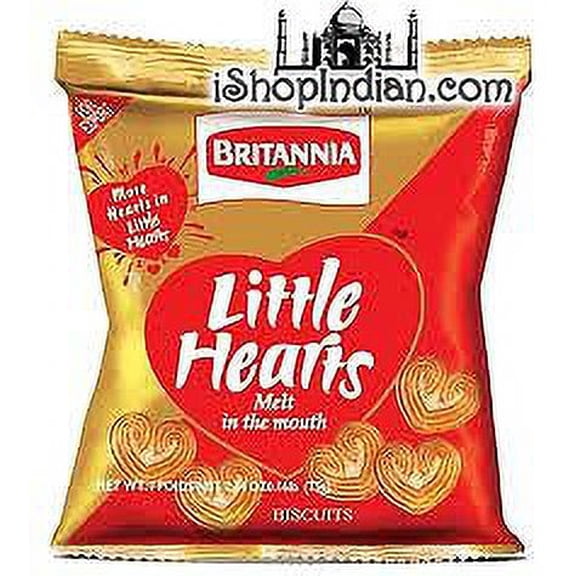 Britannia Little Hearts Biscuits (4 Pack) 75 gm x 4 Pack of 3