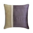 thumbnail image 3 of The HomeCentric Decorative Purple 24"x24" (60x60 cm) Pillow Cases, Silk & Linen Patchwork & Colorblock Throw Pillows For Sofa, Solid Color Pattern Modern Style - Purple Silkastic, 3 of 10