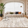 thumbnail image 3 of CHITOOMA 8'x10' Area Rugs, Washable Rugs for Living Room Non-Slip Low Pile Soft Distressed Abstract Rug, Indoor Vintage Neutral Carpet for Bedroom Dining Room Dorm Office, Beige, 3 of 12