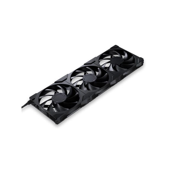 Phanteks M25-140 Gen2 Triple Pack, Daisy Chain Unified Fan frame, 3x 140mm PWM High Performance Cooling Fan, Black