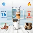 thumbnail image 4 of Personalized Dog Lover Gift Idea - 40oz Insulated Tumbler with Straw for Women - Non-Slip Handle Coffee Travel Cup, 4 of 7