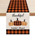 thumbnail image 6 of Fall Pumpkin Maple Leaf Table Runner, Linen Look Seasonal Table Decor, for Thanksgiving Harvest Dining Table Decor, 6 of 6