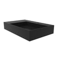thumbnail image 7 of Castello USA Juniper Stone Solid Surface Wall-mounted Vessel Sink Black 30" Right Basin, 7 of 7