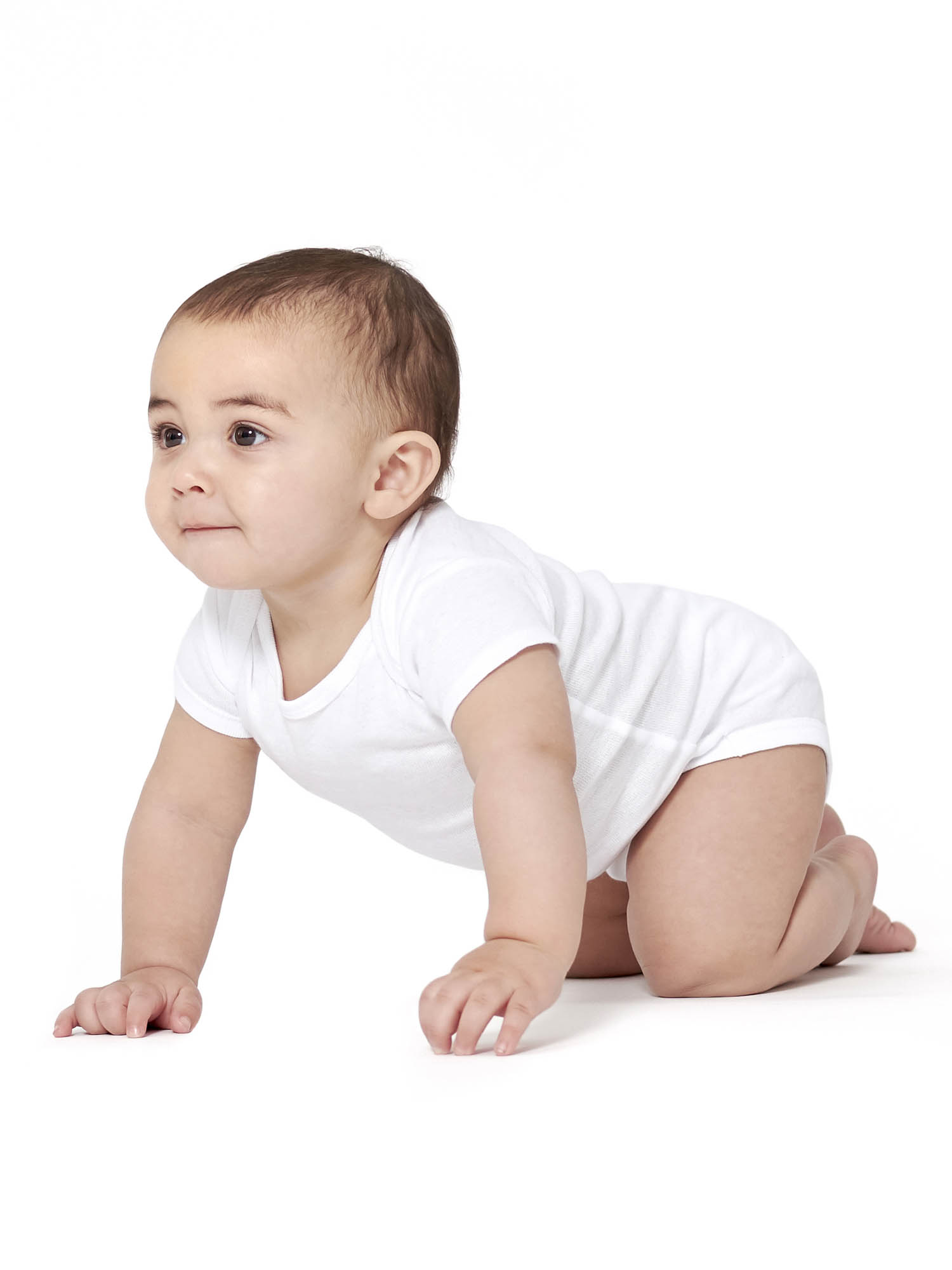 Gerber Baby Unisex White Short Sleeve Cotton Onesies Bodysuits, 8-Pack, Preemie-24 Months - image 3 of 13