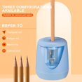 thumbnail image 1 of Yialzm Automatic Pencil Sharpener with USB and Battery Power Supply Safe for Kids Quick Sharpening in 3 5 Seconds Easy to Clean Compact Portable Electronic Stationery for All Pencils, 1 of 2