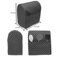 thumbnail image 4 of Dark Grey Stand Mixer Cover, Abstract Monochromatic Pattern with Triangles Checkered Design 3D Effect Modern, Kitchen Appliance Organizer Bag Cover with Pockets, 5 Quarts, Grey Black, by Ambesonne, 4 of 4