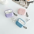 thumbnail image 4 of Dteck for AirPods 4th Generation Case, Slim PU Leather Portable Protective Men Women Case with Keychain Compatible with Apple AirPods 4 Charging Case Front LED Visible,Pink, 4 of 5