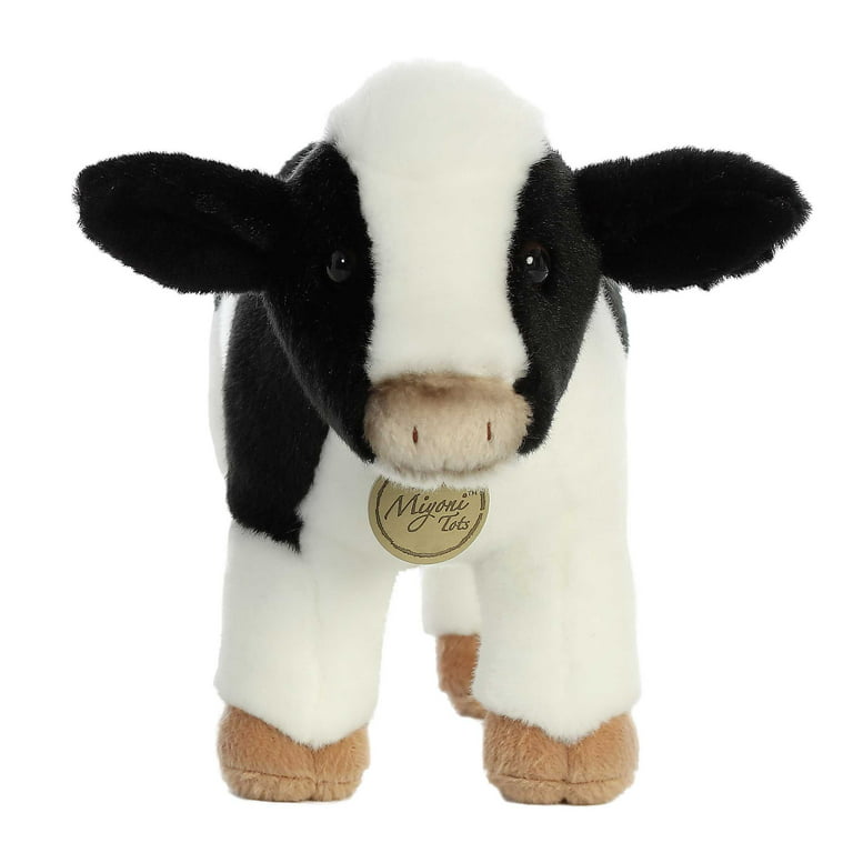 Realistic Stuffed Highland Cow 10 Inch Miyoni Plush, Aurora