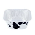 thumbnail image 2 of Mini Square Shaped Cake Pans with Lids,100 PCS 3.4 oz Disposable Cupcake Cup Mini Aluminum Foil Baking Cups Ramekins Muffin Cupcake Liners for Valentine Wedding Birthday Party, 2 of 2