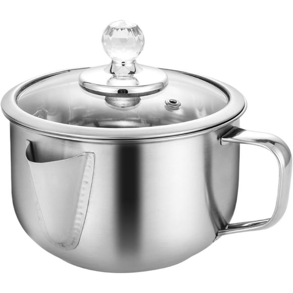 Gravy Fat Separator Jug, Fat and Gravy Separator Strainer, Stainless Steel Gravy Oil Grease Soup Separator Strainer Bowl, Multifunctional Grease Separator with Visual Cover