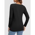 thumbnail image 2 of Long Sleeve T Shirts for Women Loose Fit, Crewneck Womens Long Sleeve Tops Casual Trendy Lightweight Basic Tee Tops, 2 of 6