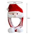 thumbnail image 6 of harmtty Xmax Christmas Santa Hat Ear Moving Jumping Hat Santa Claus Elk Snowman Snowflake Cosplay Hat Xmas Holiday Party Costume Photo Prop Gift A, 6 of 8