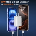 thumbnail image 2 of Cargador Vilive USB C de 30 W de carga rápida para iPhone 15 Pro Max, 2 of 6