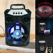iju7gthy 4th of July Computer Speakers Portable Speakers With Double Subwoofer Bass New 5.0 Wireless Speaker Support FM Radio Small Stereo Sound System For Home Party 2024