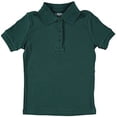 thumbnail image 2 of French Toast Big Girls' S/S Fitted Knit Polo With Picot Collar (Sizes 7 - 20), 2 of 2