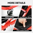 thumbnail image 3 of Z Folding Car Creeper 36-Inch 2-in-1 Rolling  Mechanic Work Stool Seat, Red, 3 of 6