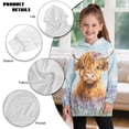 thumbnail image 6 of Xoenoiee Highland Cattle Lavender Flower Print Long Hoodies Sweatshirts for Girls Teen Kids with Hooded Pullover Athletic Loose Outfits Casual Sweater Tunic Dress Tops with Pocket, 7-8 Years, 6 of 7
