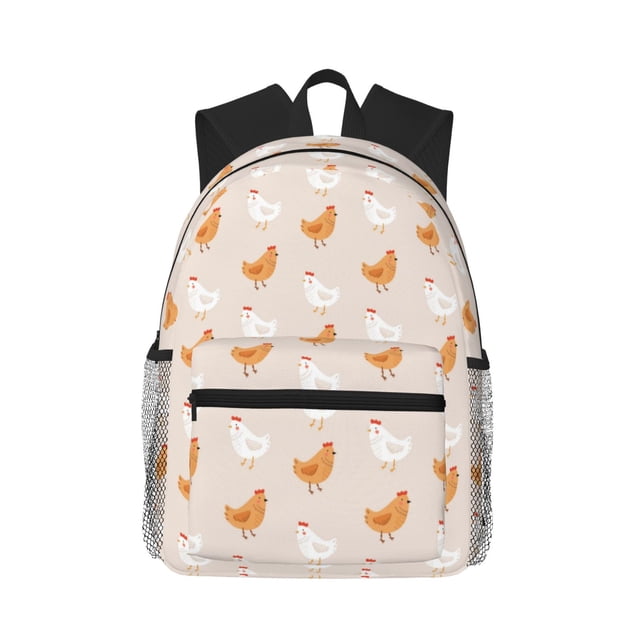 Fotbe Funny Chicken Mochila Ligera Casual para Laptop para Hombres y Mujeres, Mochila Impermeable de Uso Diario, Mochila para Universidad