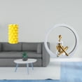 thumbnail image 2 of Jarrón de flores de y figura de niña, centro de mesa para sala de estar, dormitorio, estantería, escultura abstracta de estilo rústico, deco, 2 of 8