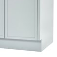 thumbnail image 6 of Ariel Kelly 73 Inch Double Rectangle Sink Bathroom Vanity With Pure White Quartz Countertop 1.5 Inch Edge In Grey, 6 of 12