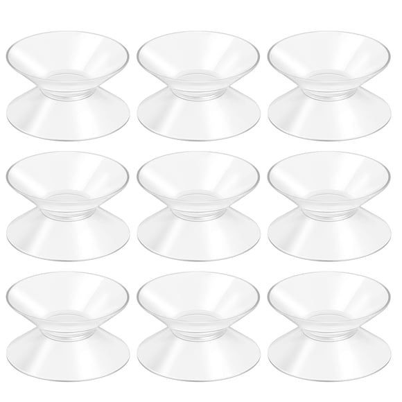 MasteelfCA BESTOMZ 10pcs 30mm Double Sided Suction Cups Sucker Pads for Glass Plastic