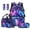 Galaxy Wolves, variant on Jeiento Galaxy Wolves 17 Inch Backpack and Lunch Box Set for Kids Boys Girls 4 Piece Set Backpack Set with Pencil Case & Bookmarks, Large Capacity Bookbag for Elementary School